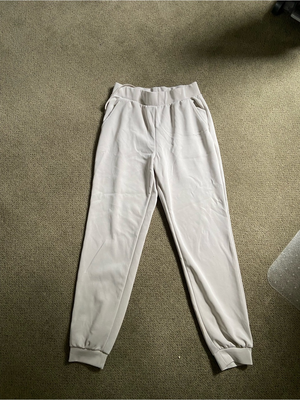 Women's Light Gray Jogger Pants - Comfortable Everyday Fit